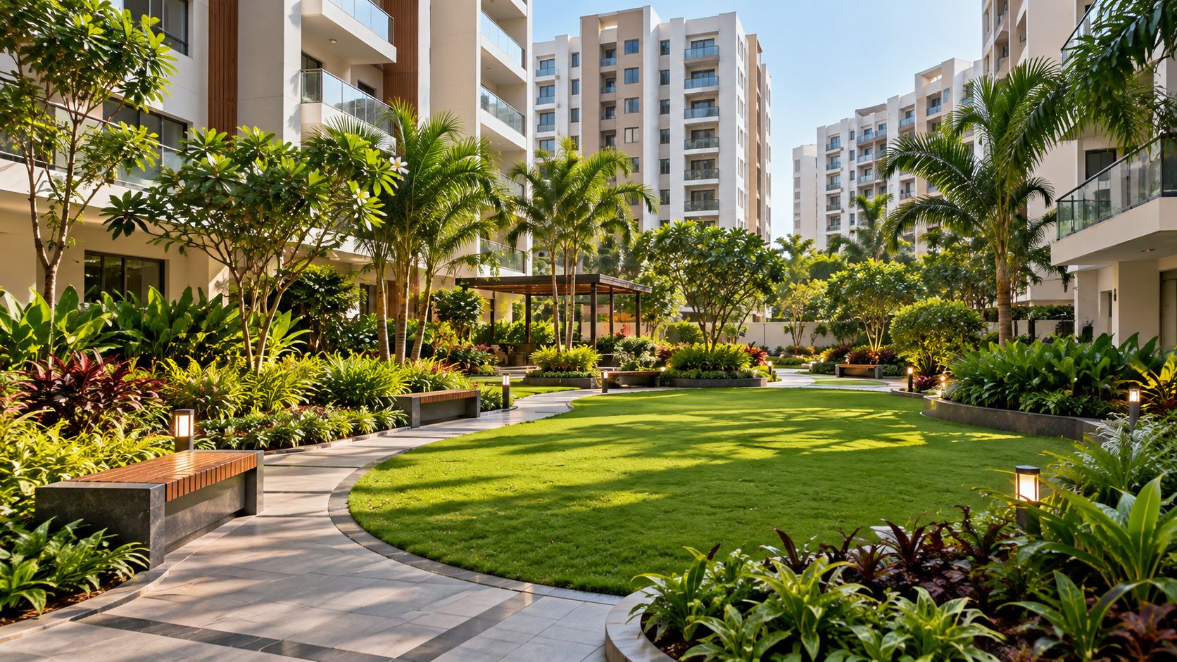 Apartment landscaping